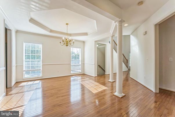 Chandelier, Empty room, Interior, Wood Texture Flooring