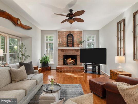 Fireplace, Interior, Living room, Stone Walls, Wood Texture Flooring