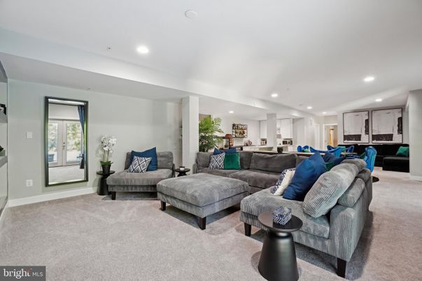 Interior, Living room, Recessed Lighting