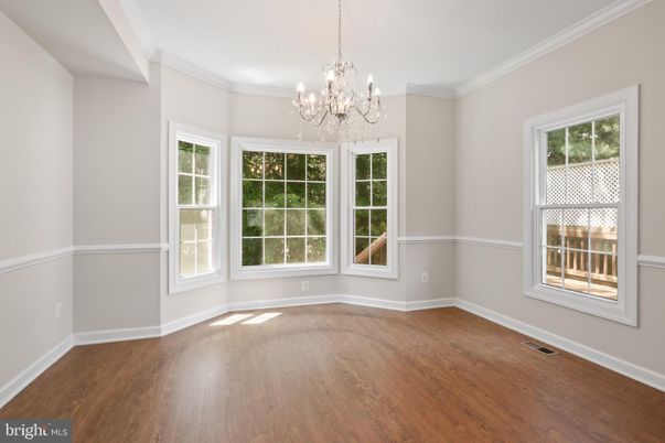 Chandelier, Empty room, Interior, Wood Texture Flooring