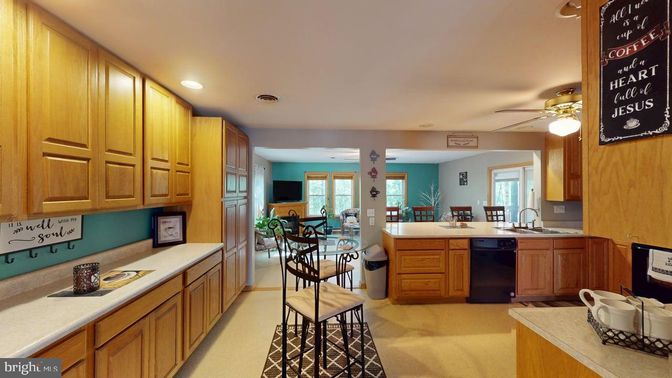 Dining room, Interior, Kitchen, Recessed Lighting