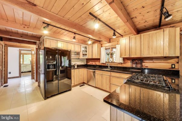 Interior, Kitchen, Stainless Steel Appliances, Wooden Beams, Wooden Ceilings