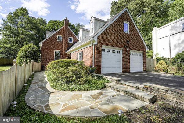 Attached, Exterior, Facade, Brick Facade, Tudor Revival