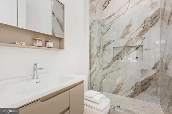 Bathroom, Interior, Marble Walls