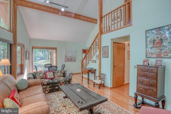 Interior, Living room, Wooden Beams, Wood Texture Flooring