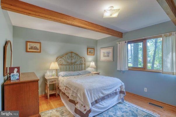 Bedroom, Interior, Wooden Beams, Wood Texture Flooring