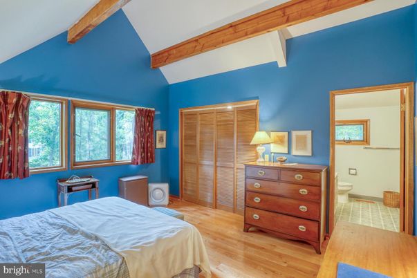 Bedroom, Interior, Wooden Beams, Wood Texture Flooring