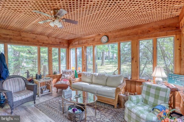 Interior, Living room, Sun Room, Wood Texture Flooring, Wooden Walls