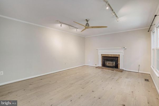 Empty room, Fireplace, Interior, Wood Texture Flooring