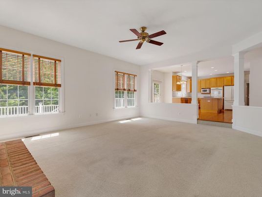 Empty room, Interior, Kitchen, Pendant Lights, Recessed Lighting