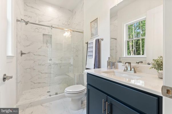 Bathroom, Glass Shower, Interior, Marble, Marble Walls
