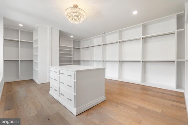 Chandelier, Interior, Recessed Lighting, Walk-in Closets, Wood Texture Flooring