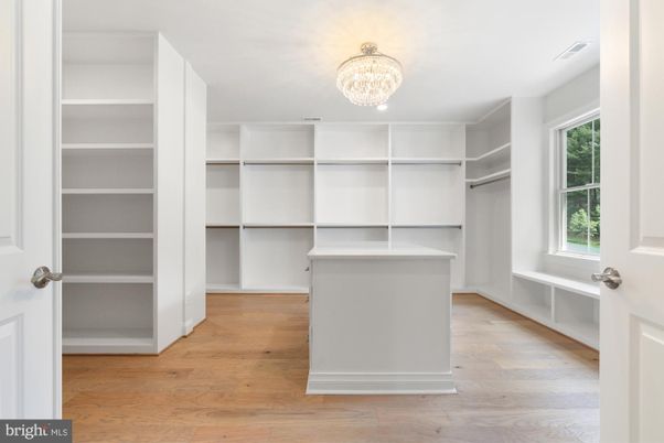 Chandelier, Interior, Walk-in Closets, Wood Texture Flooring
