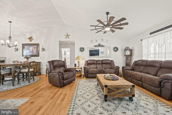 Dining room, Interior, Living room, Pendant Lights, Wood Texture Flooring