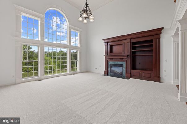 Empty room, Fireplace, Interior, Pendant Lights