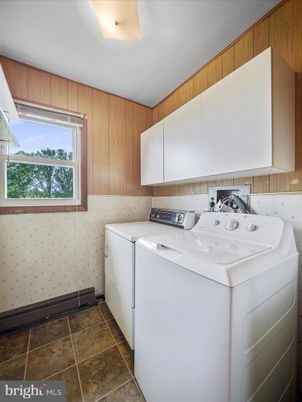 Interior, Washer, Wooden Walls