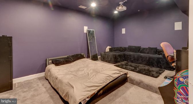 Bedroom, Interior, Recessed Lighting