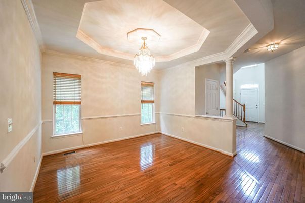 Chandelier, Empty room, Interior, Wood Texture Flooring