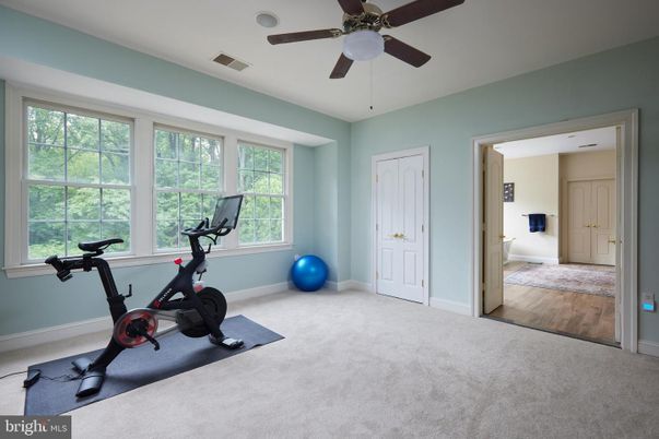 Fitness Equipment, Interior, Wood Texture Flooring