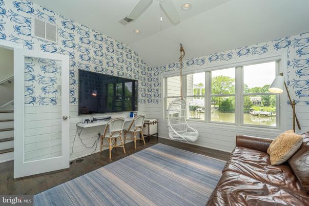 Bedroom, Home Office, Interior, Recessed Lighting, Wood Texture Flooring