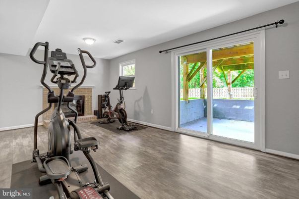 Fitness Equipment, Interior, Wood Texture Flooring