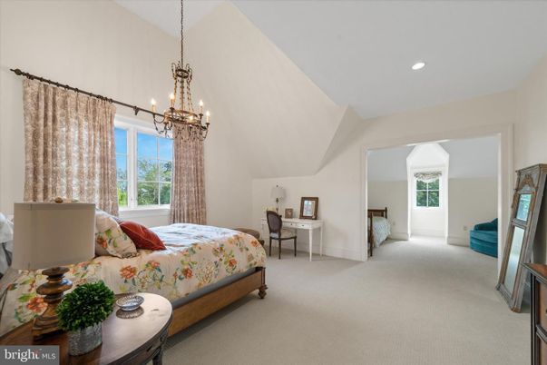 Bedroom, Chandelier, Home Office, Interior, Recessed Lighting