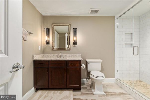 Bathroom, Glass Shower, Interior, Marble