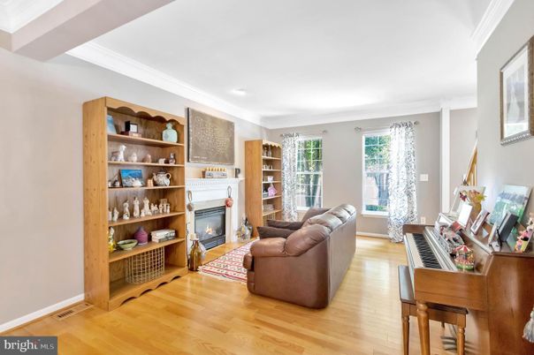 Fireplace, Interior, Living room, Piano, Wood Texture Flooring