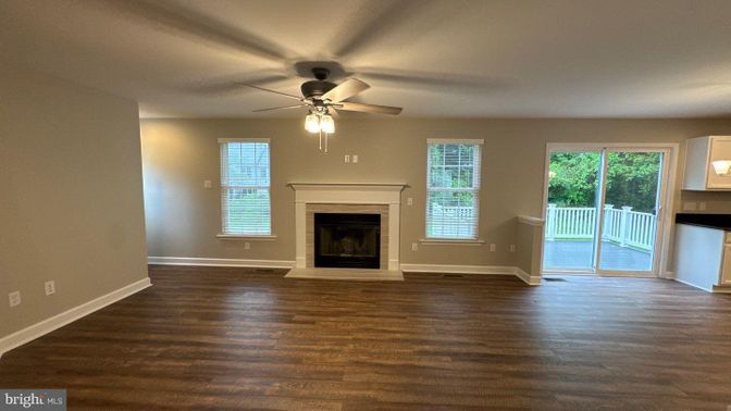 Empty room, Fireplace, Interior, Wood Texture Flooring