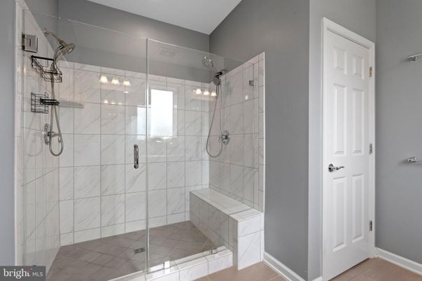 Bathroom, Glass Shower, Interior, Marble Walls