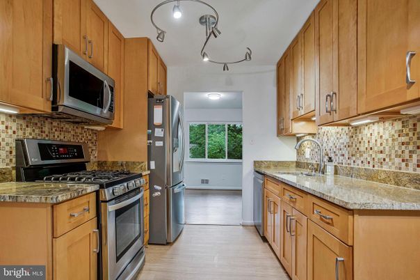 Interior, Kitchen, Wood Texture Flooring