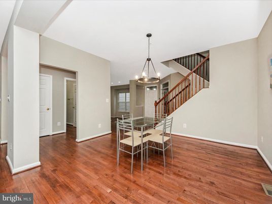 Chandelier, Dining room, Interior, Pendant Lights, Recessed Lighting, Wood Texture Flooring