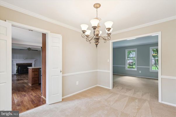 Chandelier, Empty room, Fireplace, Interior, Wood Texture Flooring