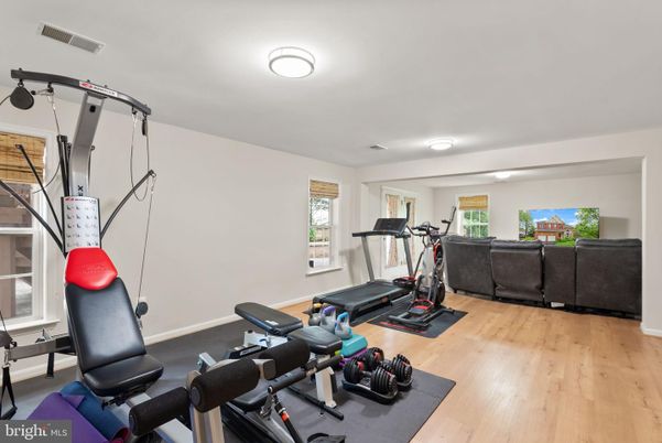 Fitness Equipment, Interior, Wood Texture Flooring