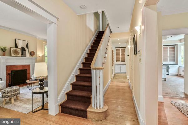Fireplace, Interior, Recessed Lighting, Wood Texture Flooring