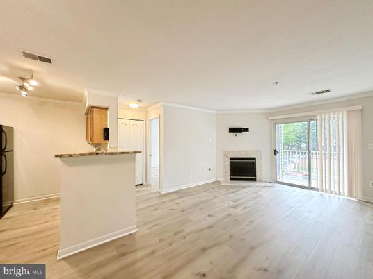 Empty room, Fireplace, Interior, Wood Texture Flooring