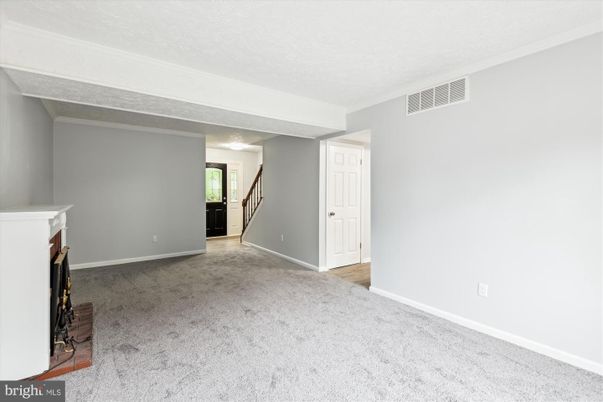 Empty room, Fireplace, Interior