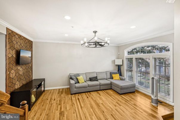 Chandelier, Interior, Recessed Lighting, Stone Walls, Wood Texture Flooring
