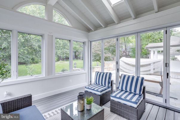 Interior, Sun Room, Wood Texture Flooring