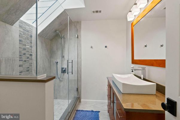Bathroom, Glass Shower, Interior, Marble