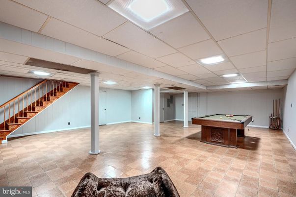 Billiard Table, Game Room, Interior, Recessed Lighting