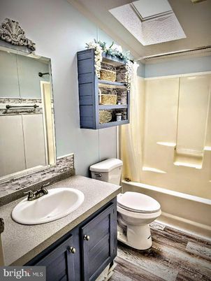 Bathroom, Interior, Wood Texture Flooring