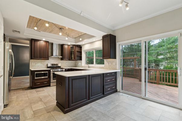 Interior, Kitchen, Recessed Lighting, Stainless Steel Appliances, Wooden Ceilings