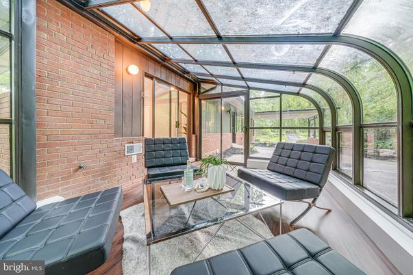 Glass Ceilings, Interior, Living room, Stone Walls, Sun Room, Wood Texture Flooring