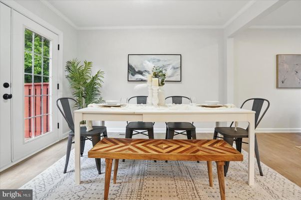 Dining room, Interior, Wood Texture Flooring