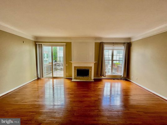 Empty room, Fireplace, Interior, Wood Texture Flooring