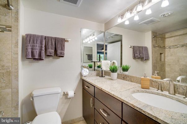 Bathroom, Dual Sink Vanities, Glass Shower, Interior