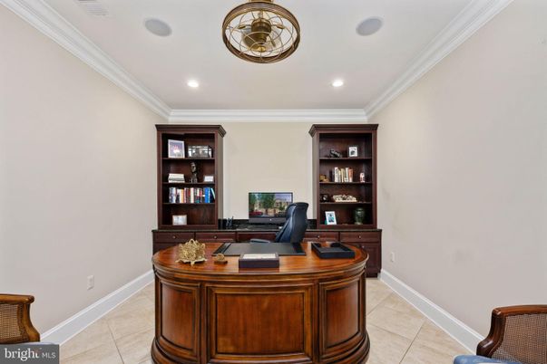 Home Office, Interior, Recessed Lighting