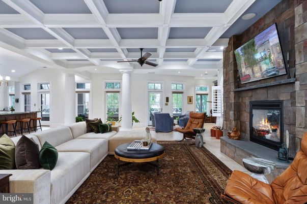 Fireplace, Interior, Living room, Pendant Lights, Recessed Lighting