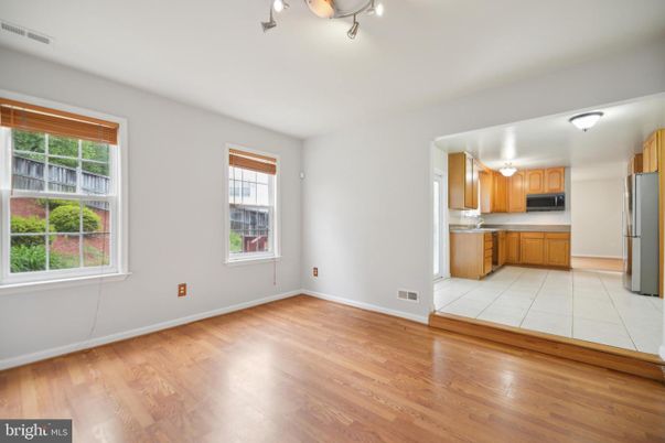 Empty room, Interior, Kitchen, Wood Texture Flooring